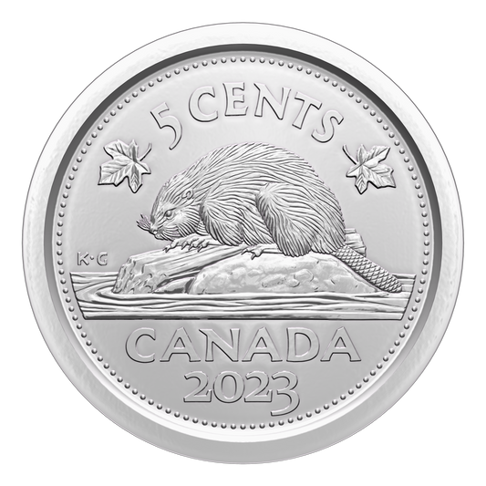 2023 Canada QEII (1952-2022) 5-cent Brilliant Uncirculated (MS-63)