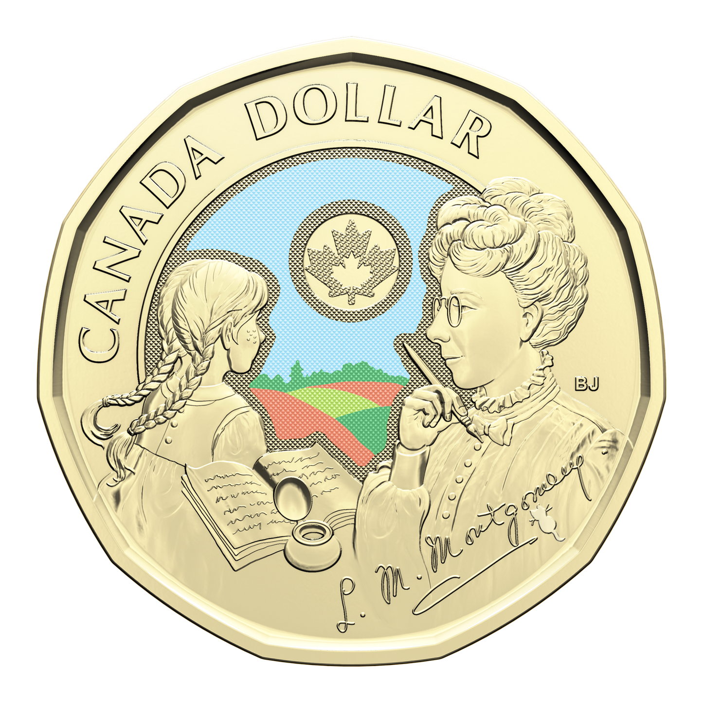 2024 Canada $1 Coloured L.M. Montgomery Brilliant Uncirculated (MS-63)