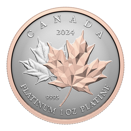 2024 Canada $300 Maple Leaf Forever Pure Platinum (No Tax)