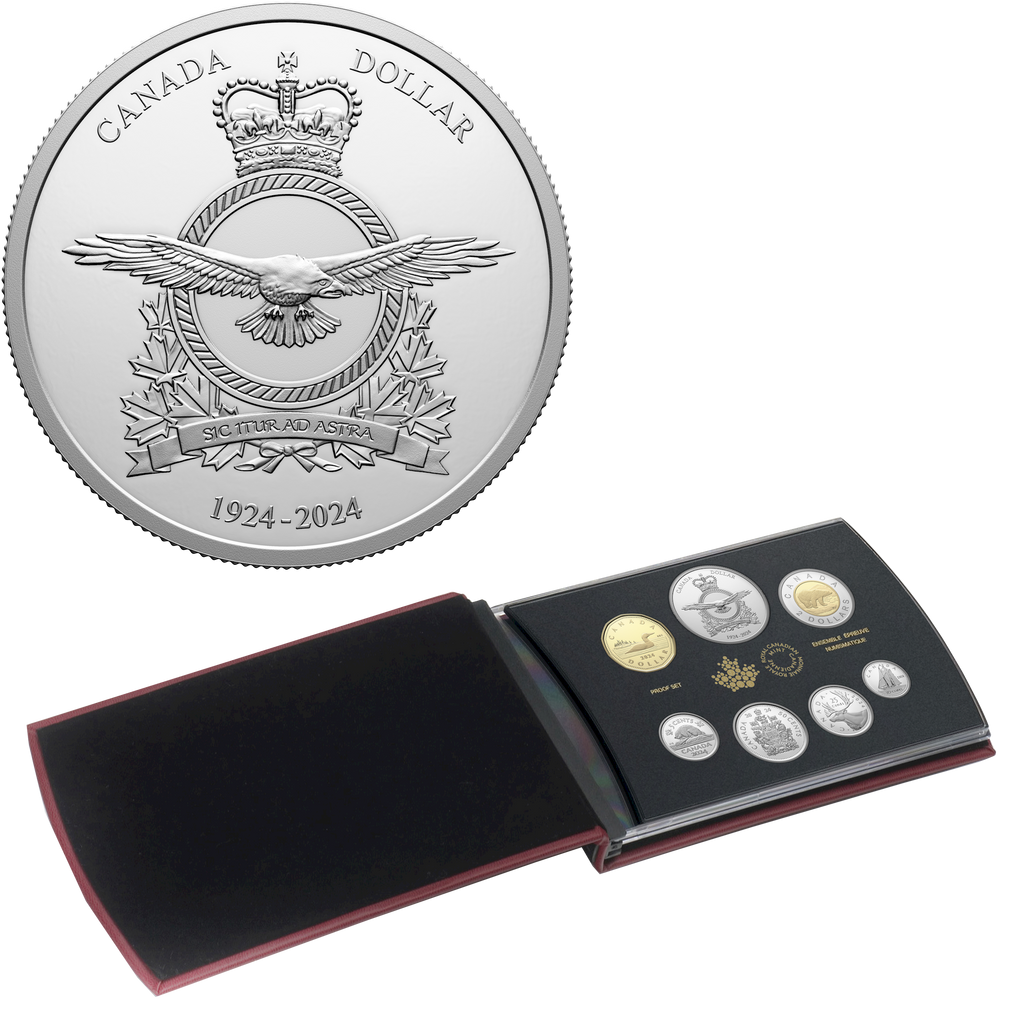 2024 100th Anniversary of the Royal Canadian Air Force Special Edition Silver Dollar Proof Set