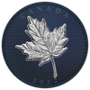 2022 Canada $50 Maple Leaves in Motion 5oz. Silver with Blue Rhodium Plating (No Tax)