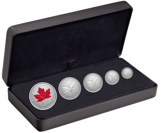 (Pre-Order) 2025 60th Anniversary of the Canadian Flag Fine Silver Fractional Set (No Tax)