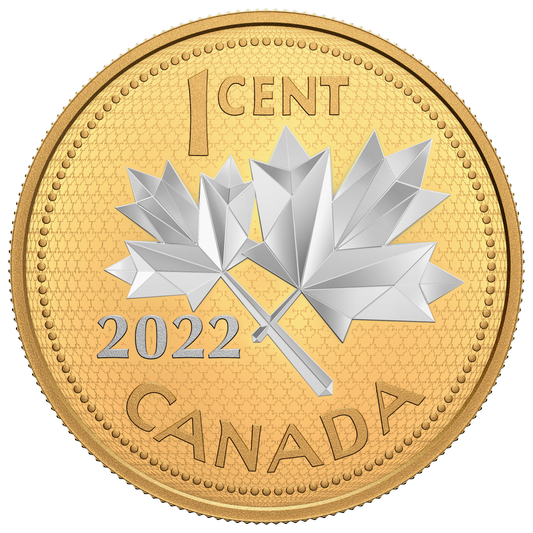 RDC 2022 Canada 1-cent 10th Anniversary of the Farewell to the Penny 5oz. Silver (No Tax) scratched capsule