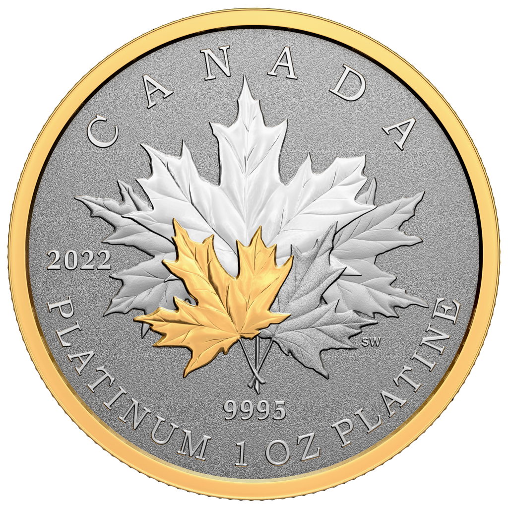 2022 Canada $300 Maple Leaf Forever Pure Platinum Coin (No Tax)