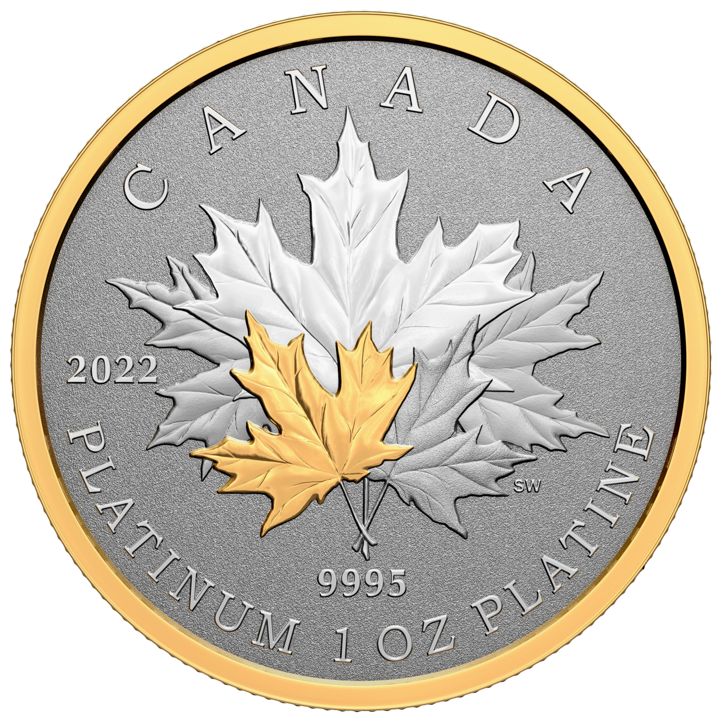 2022 Canada $300 Maple Leaf Forever Pure Platinum Coin (No Tax)