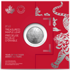 2022 Canada $5 Year of the Tiger Treasured Silver Maple Leaf 1oz. Fine Silver (No Tax)