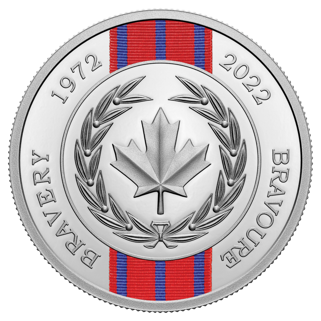 2022 Canada $20 50th Anniversary of the Medal of Bravery Fine Silver (No Tax)