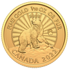 2022 Canada $5 First Strikes 1/10oz. The Majestic Polar Bear Pure Gold (No Tax)