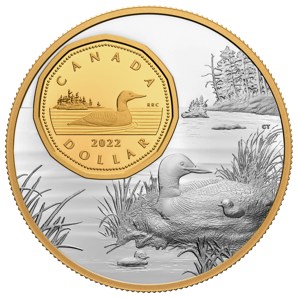 2022 Canada $1 Bigger Picture: The Loon 5oz. Fine Silver (No Tax)