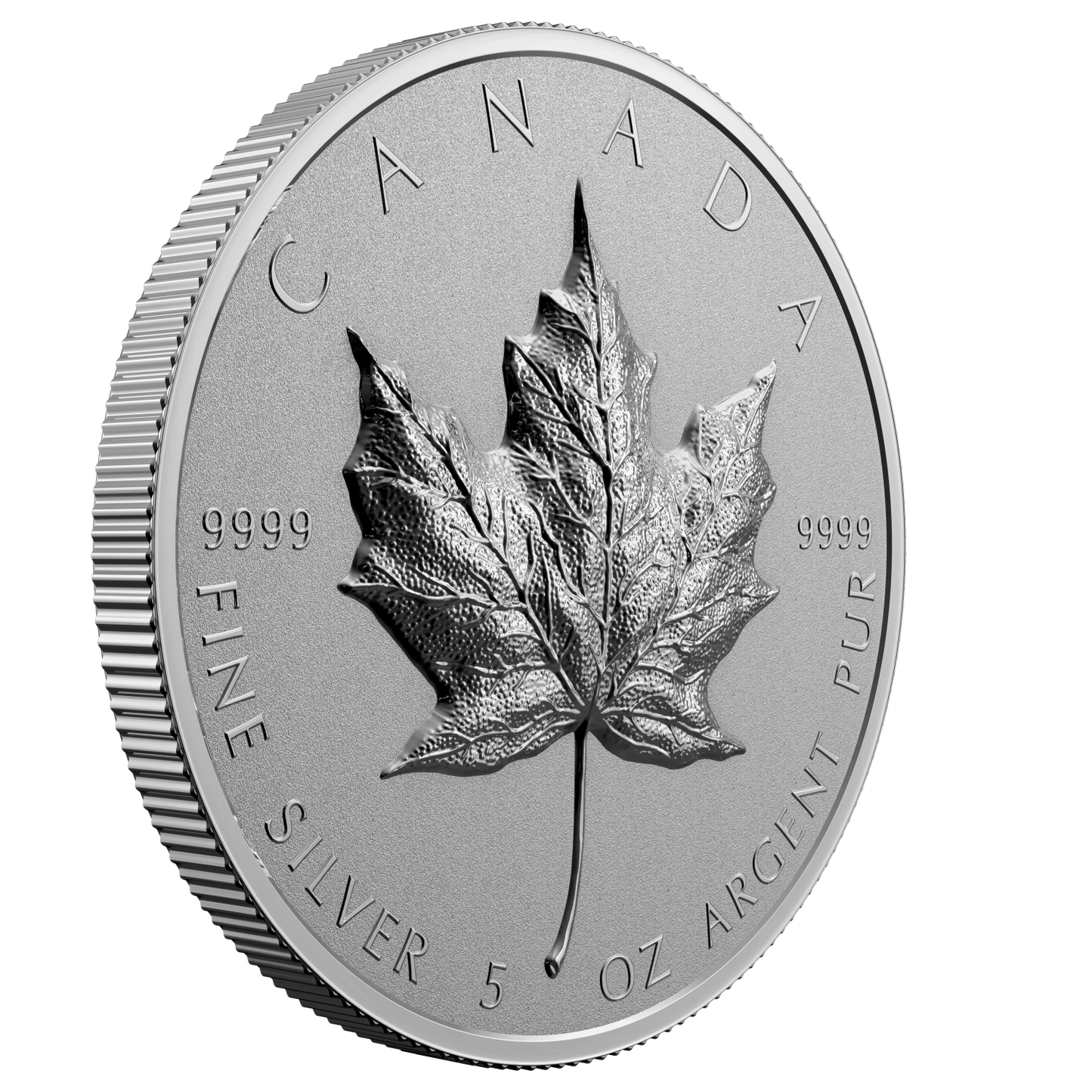 2022 Canada $50 Ultra-High Relief 5oz. Silver Maple Leaf (No Tax)