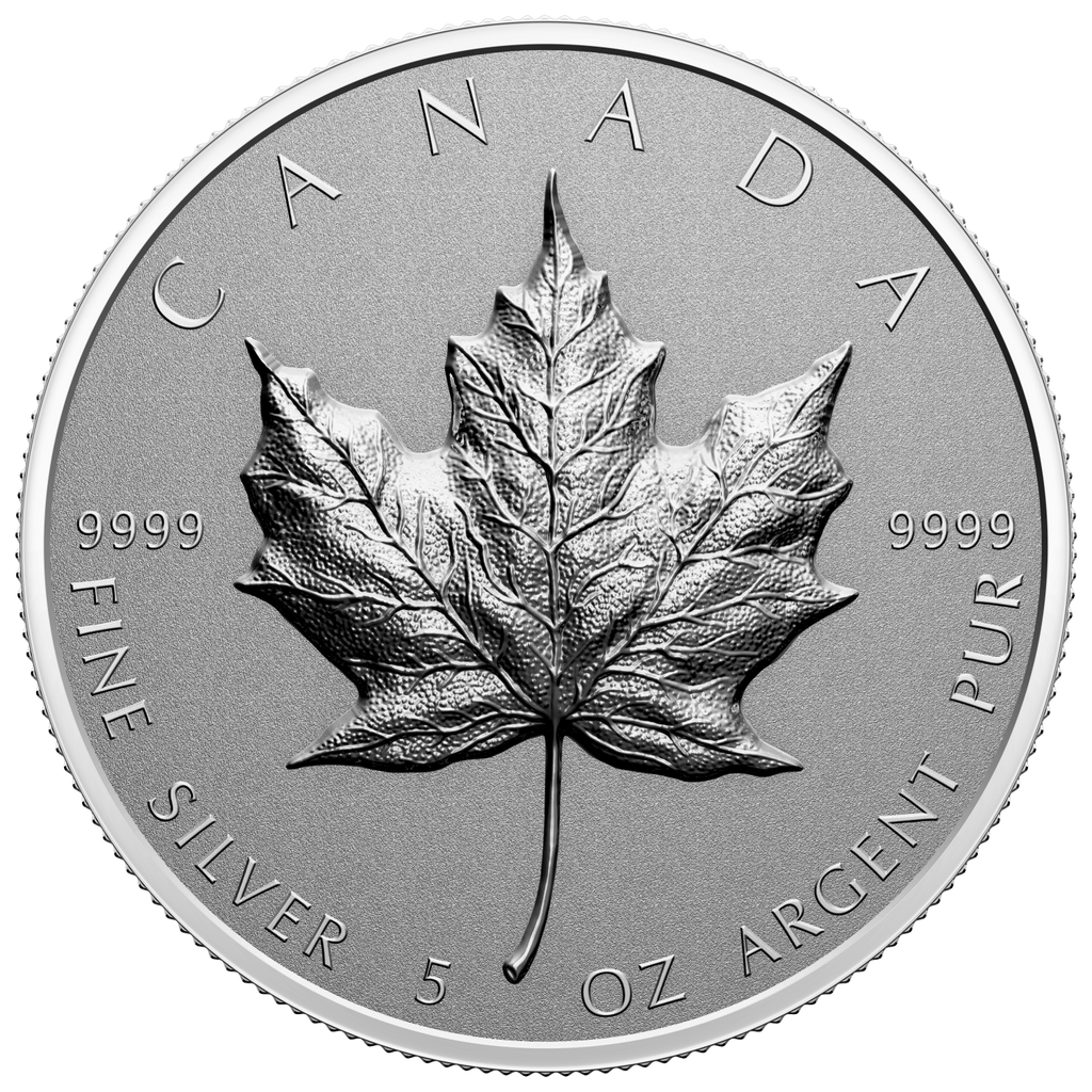 2022 Canada $50 Ultra-High Relief 5oz. Silver Maple Leaf (No Tax)