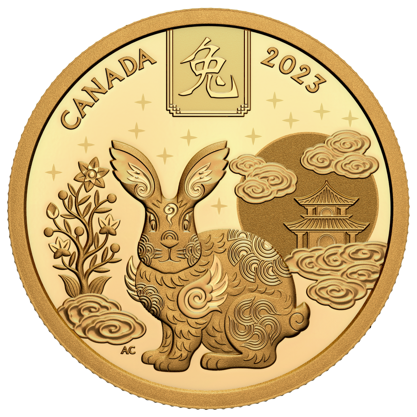 2023 Canada $100 Lunar Year of the Rabbit Pure Gold Coin (No Tax)