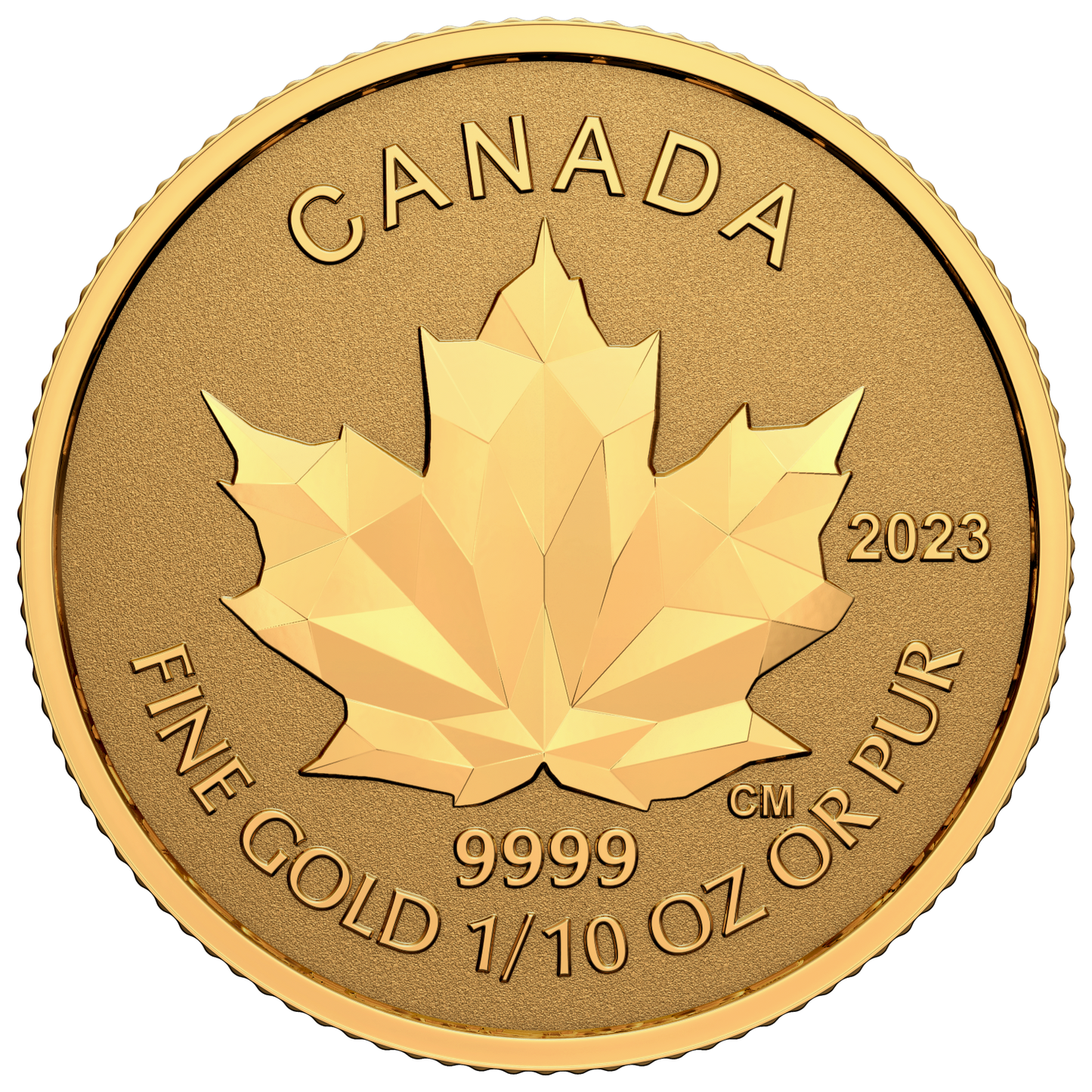 2023 Canada Multifaceted Maple Leaf Pure Gold Fractional Set (No Tax)