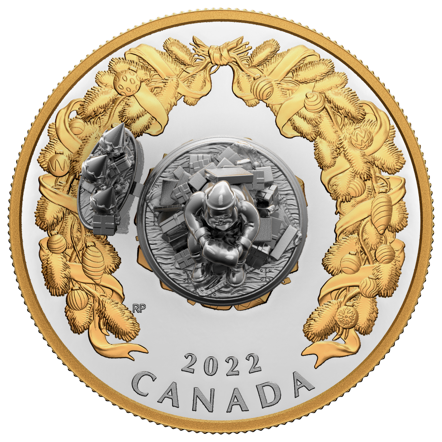 2022 Canada $50 Holiday Gifts Fine Silver Coin