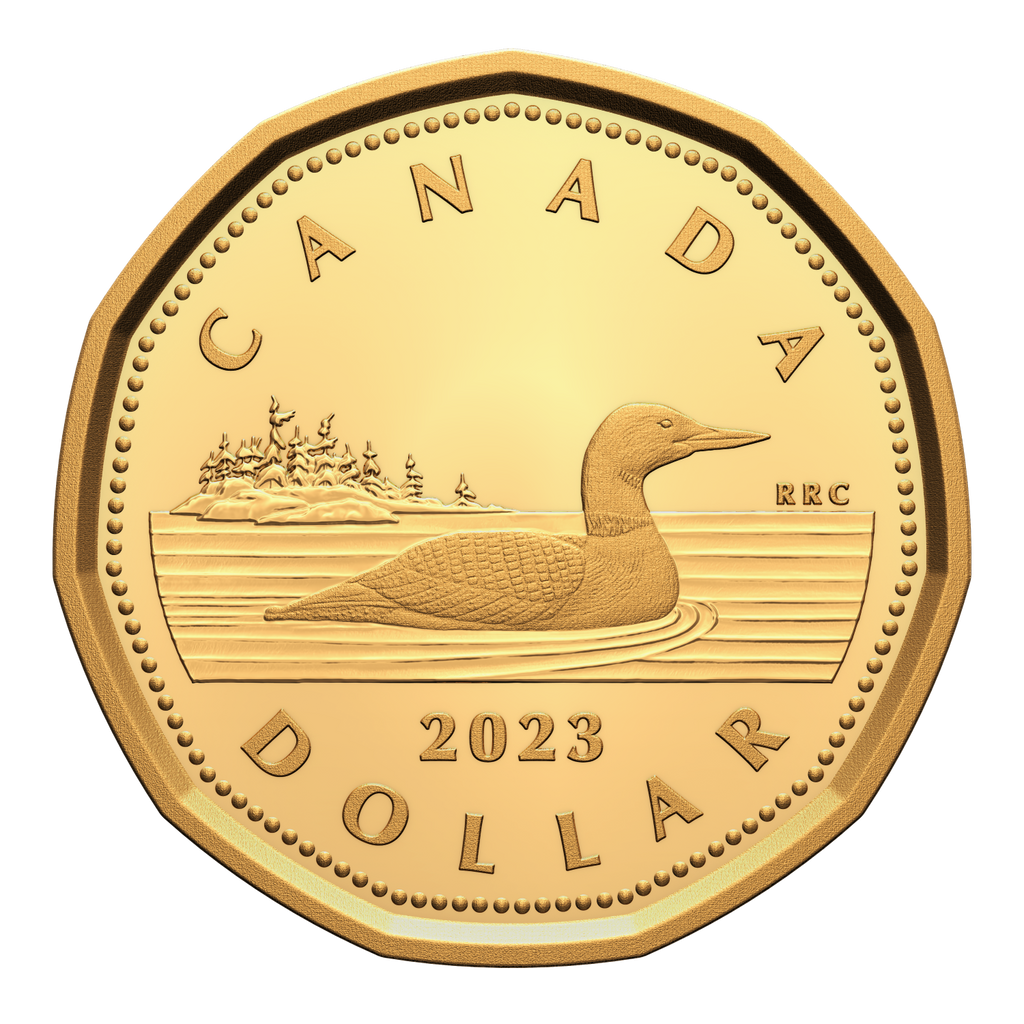 2023 Canada Loon Dollar Gold Plated Silver Proof (No Tax)