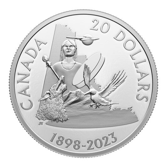 2023 Canada $20 125th Anniversary of Yukon Fine Silver (No Tax)