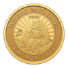 2023 Canada $5 The Majestic Polar Bear and Cubs 1/10oz. 99.99% Pure Gold (No Tax)