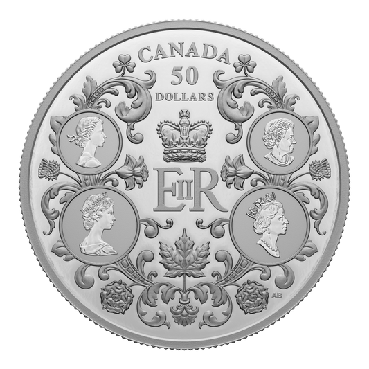 2022 Canada $50 Queen Elizabeth II's Reign Fine Silver (No Tax)