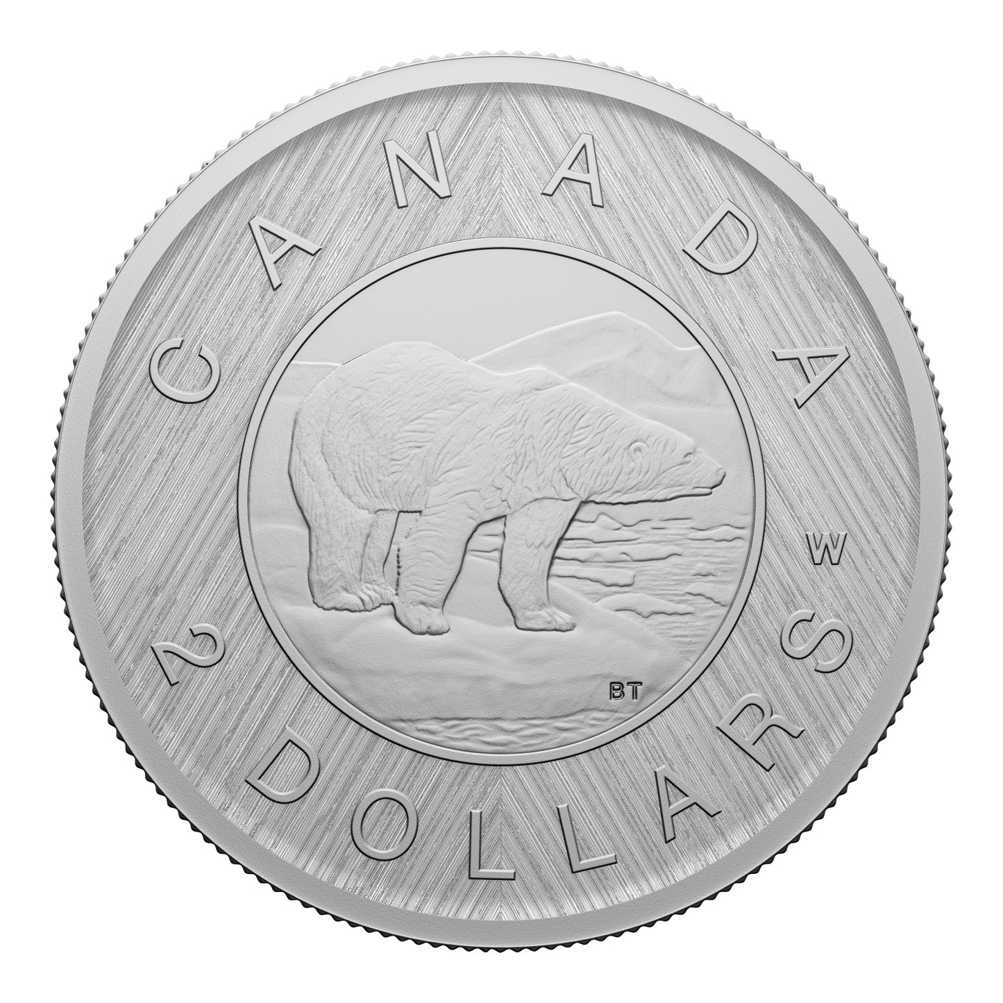 2023 Canada $2 Tribute: W Mint Mark - Polar Bear Fine Silver (No Tax)