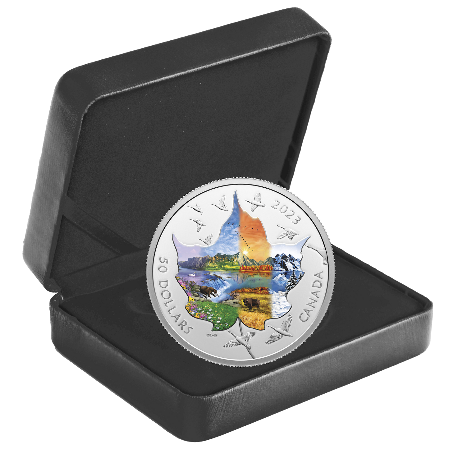 2023 $50 Canadian Collage: Four Seasons Fine Silver (No Tax)