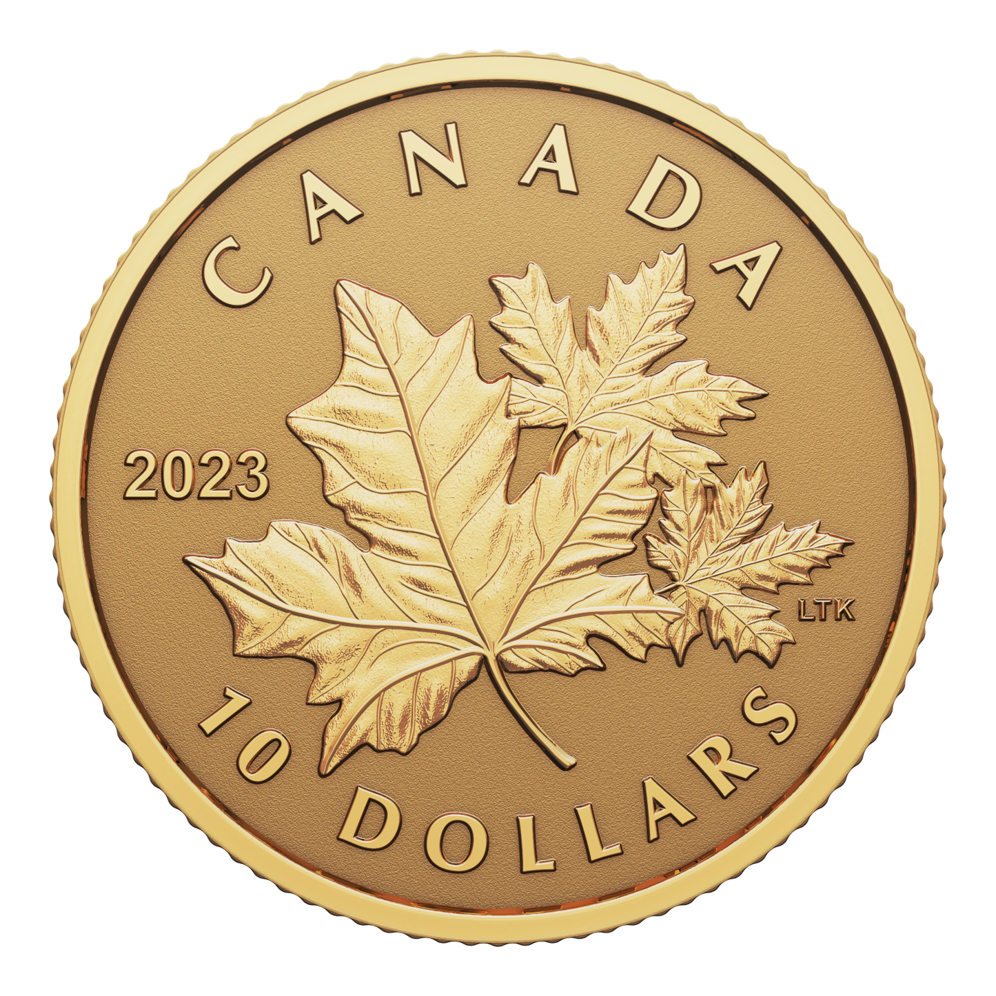 2023 Canada $10 Everlasting Maple Leaf 1/20oz. Pure Gold (No Tax)