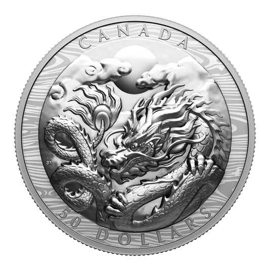 2024 Canada $50 Year of the Dragon EHR Fine Silver (No Tax)