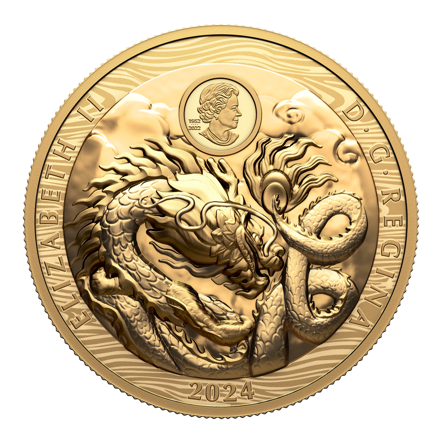 2024 Canada $350 Year of the Dragon EHR Pure Gold (No Tax)