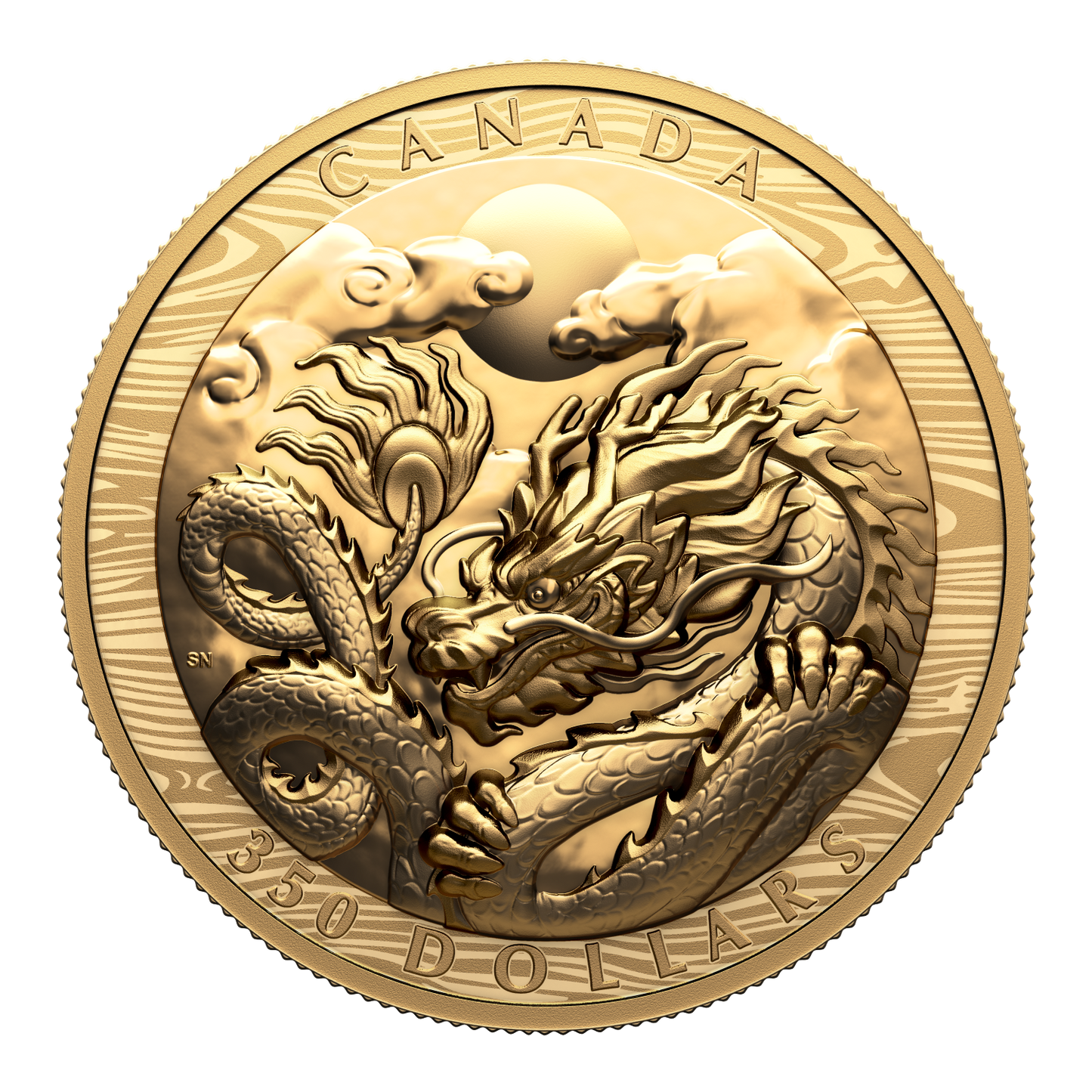 2024 Canada $350 Year of the Dragon EHR Pure Gold (No Tax)