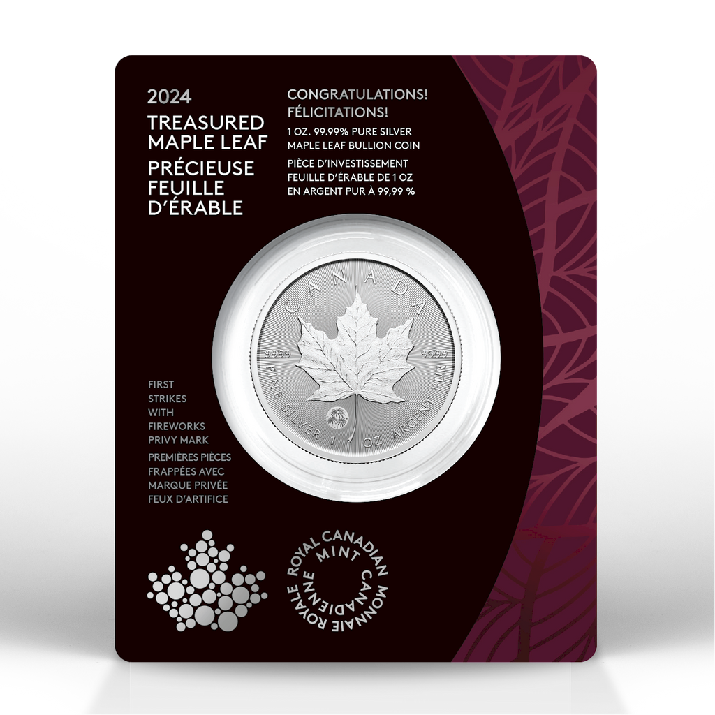 2024 Canada $5 Congratulations Privy Treasured Silver Maple Leaf First Strikes (No Tax)