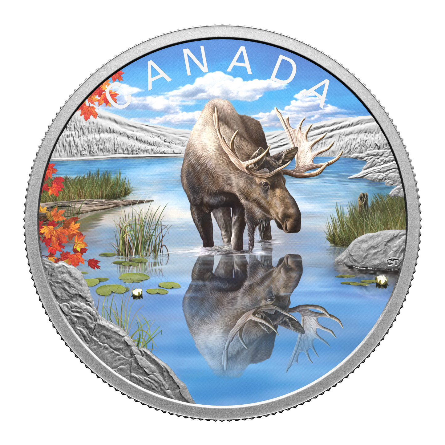 (Pre-Order) 2024 Canada $20 Wildlife Reflections: Moose Fine Silver (No Tax)