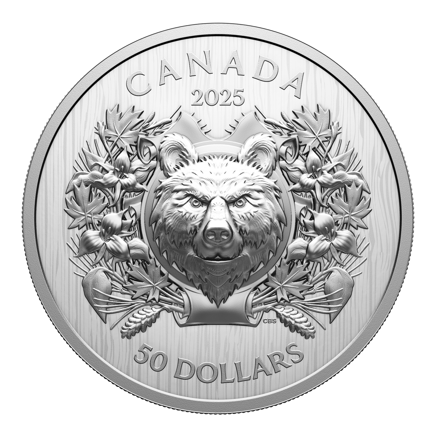 2025 Canada $50 Heraldic Bear Fine Silver (No Tax)