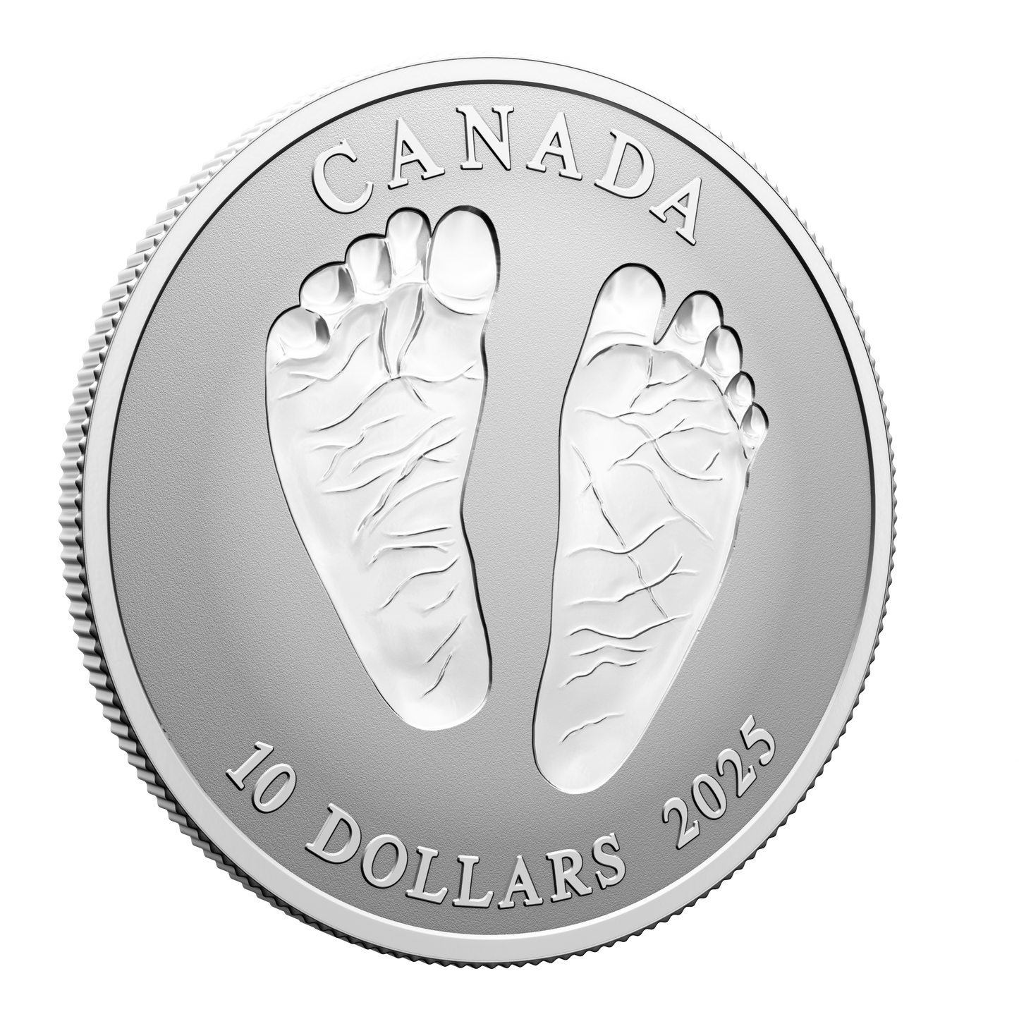 2025 Canada $10 Welcome to the World Baby Feet Fine Silver (No Tax)