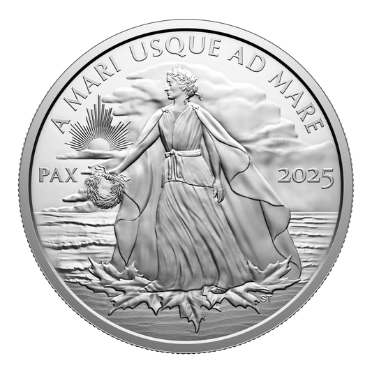 2025 Canada $50 Peace Dollar 5oz. Fine Silver (No Tax)