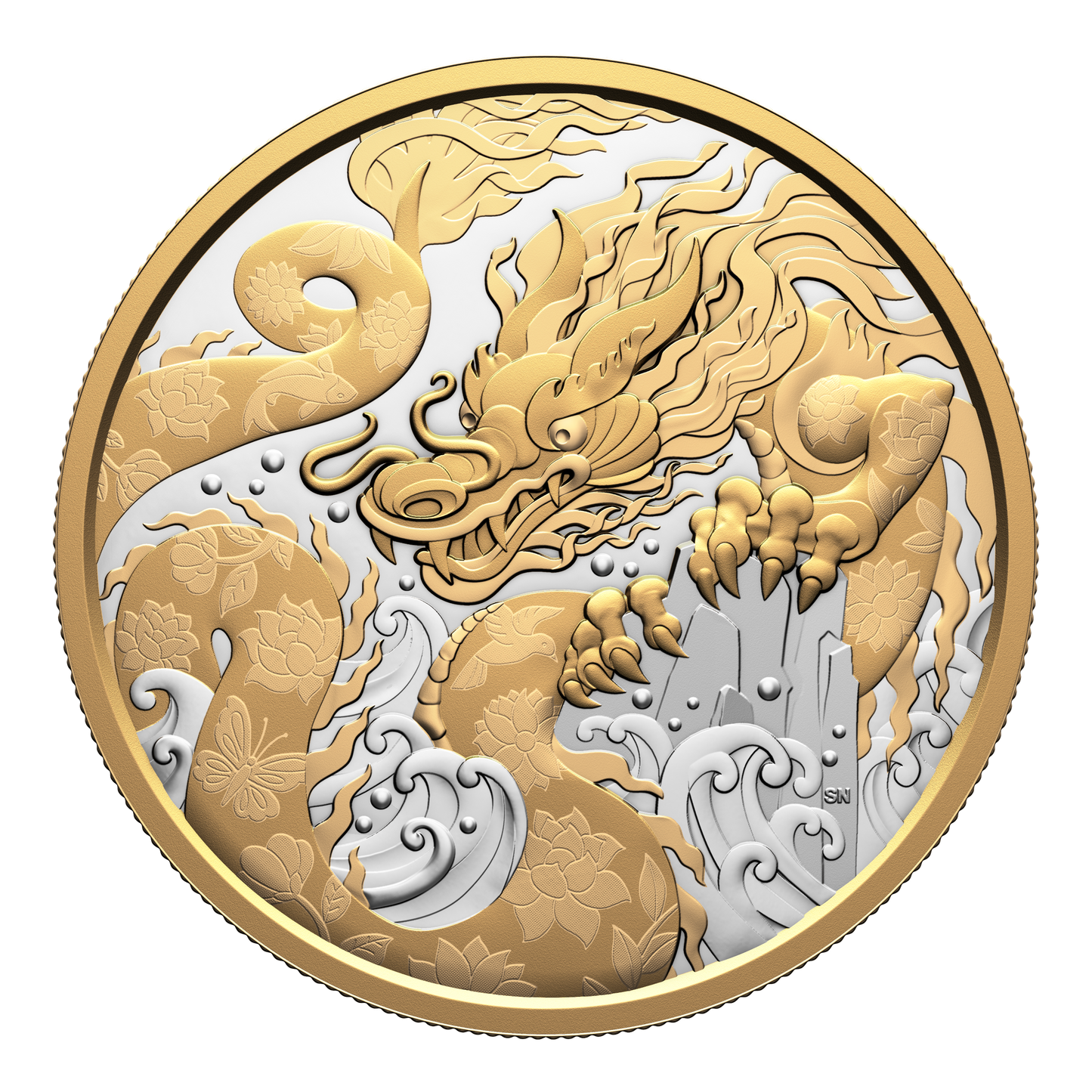 2025 Canada $50 Water Dragon 5oz. Fine Silver (No Tax)