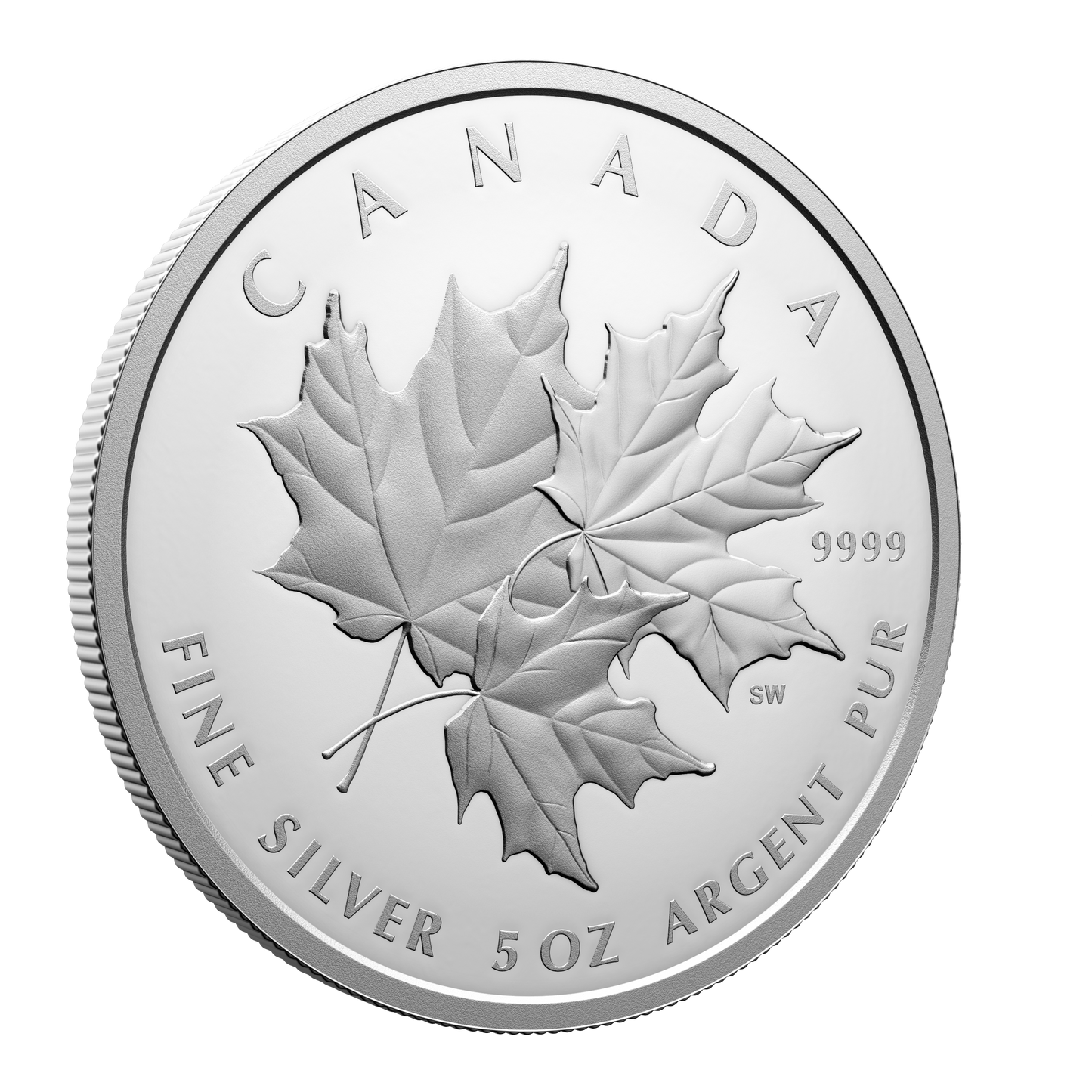 2025 Canada $50 Triple Maple 5oz. Fine Silver Coin (No Tax)