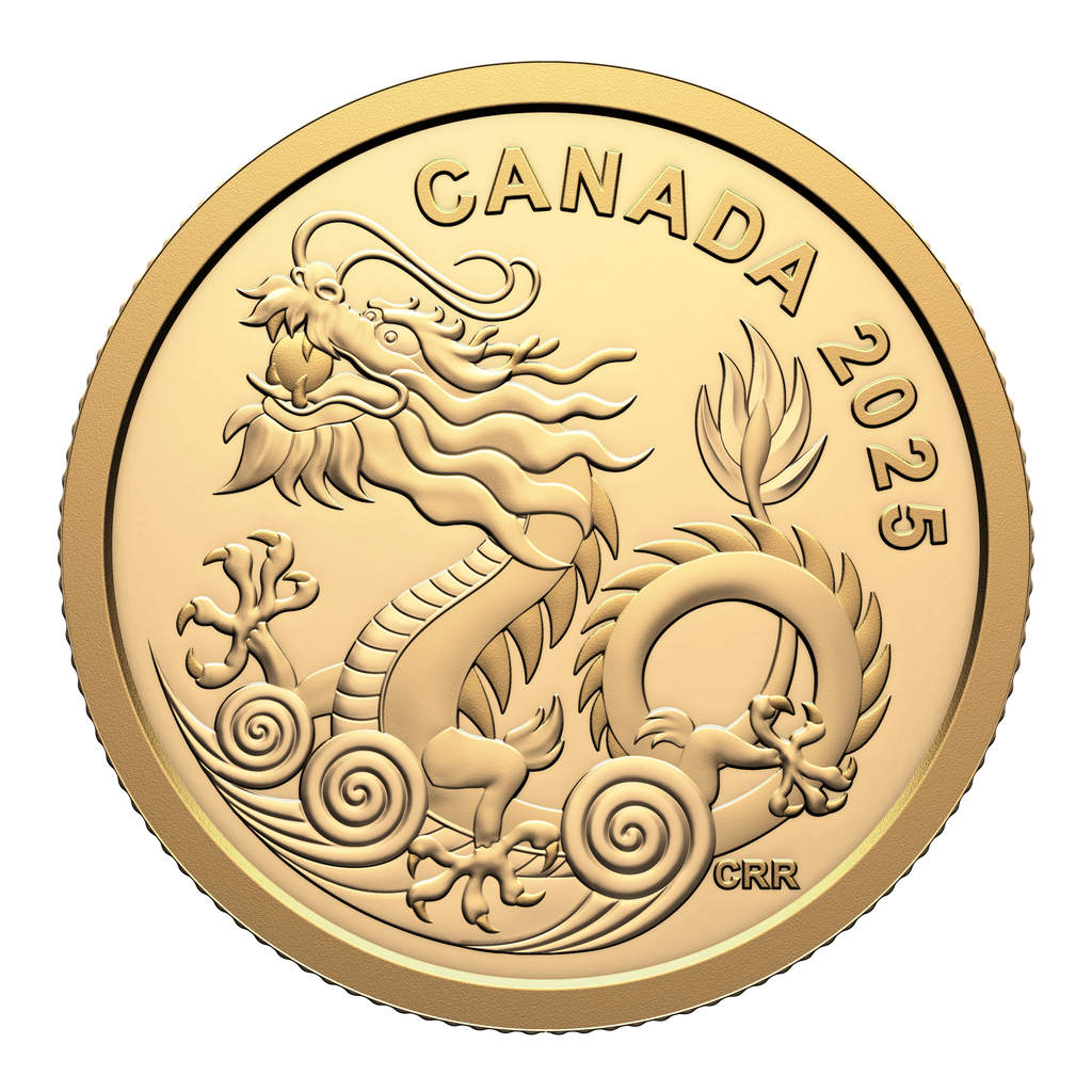 2025 Canada $8 Water Dragon Pure Gold (No Tax)