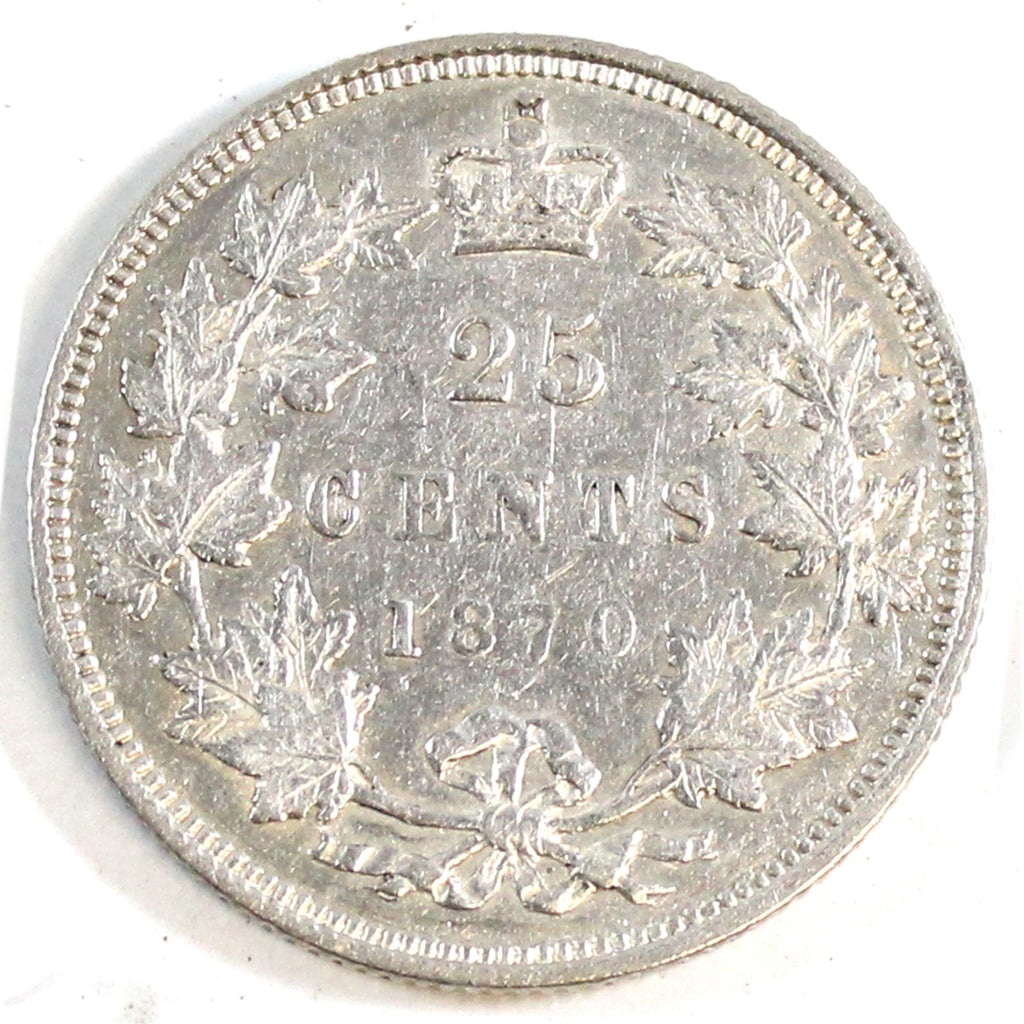 1870 Canada 25-cents VF-EF (VF-30) $