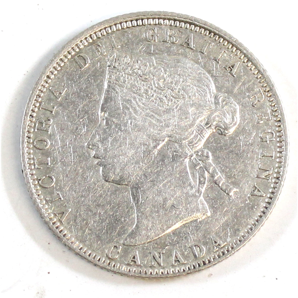 1870 Canada 25-cents VF-EF (VF-30) $