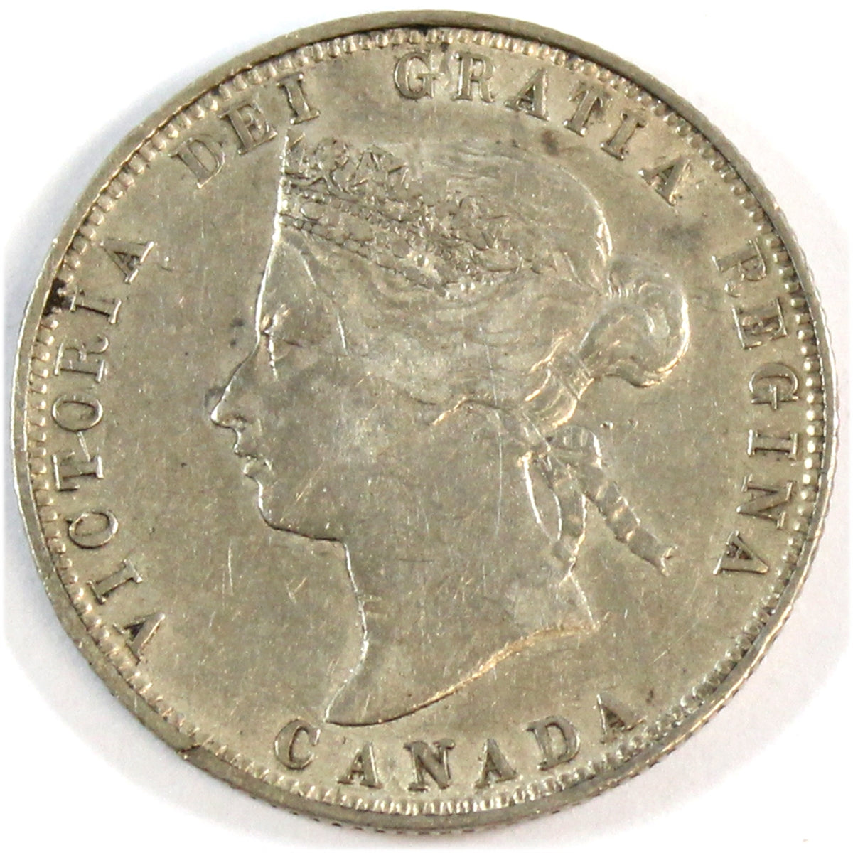 1872H Canada 25-cents VF-EF (VF-30) $