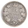 1881H Canada 25-cents F-VF (F-15) $