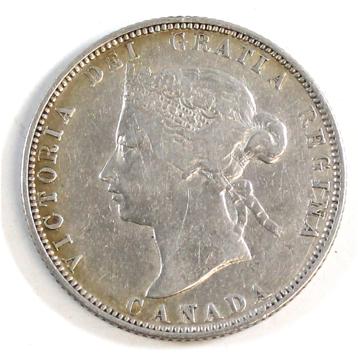 1881H Canada 25-cents Very Fine (VF-20) $