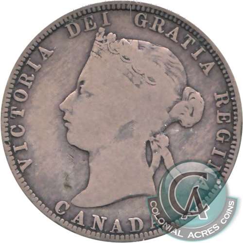 1881H Canada 25-cents Very Good (VG-8)