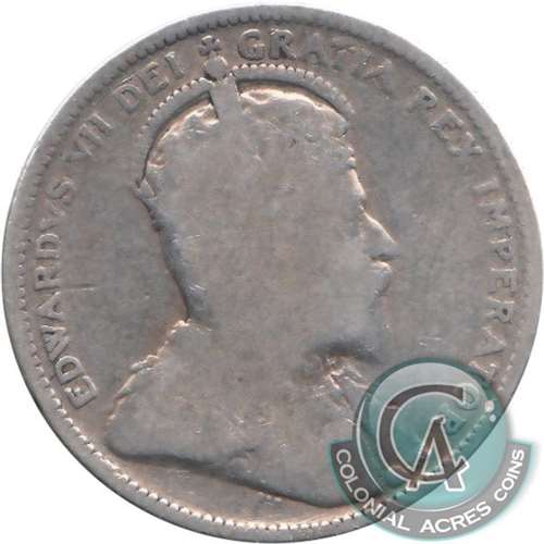 1909 Canada 25-cents G-VG (G-6)