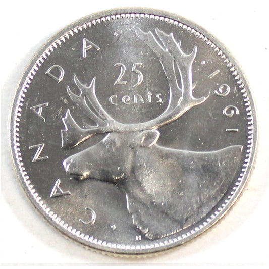 1961 Canada 25-cents Brilliant Uncirculated (MS-63)