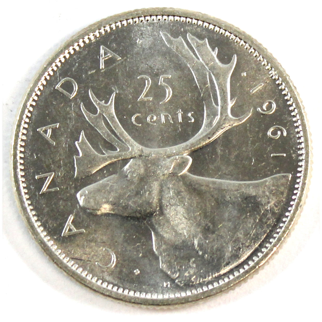 1961 Canada 25-cents Uncirculated (MS-60)