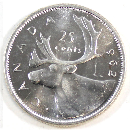 1962 Canada 25-cents Brilliant Uncirculated (MS-63)