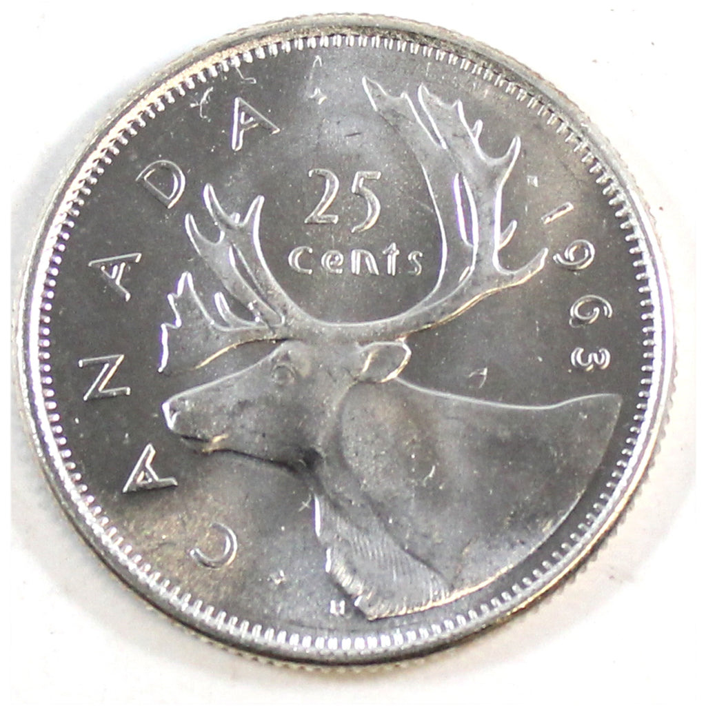 1963 Canada 25-cents Brilliant Uncirculated (MS-63)