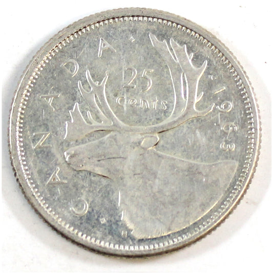 1963 Canada 25-cents Circulated