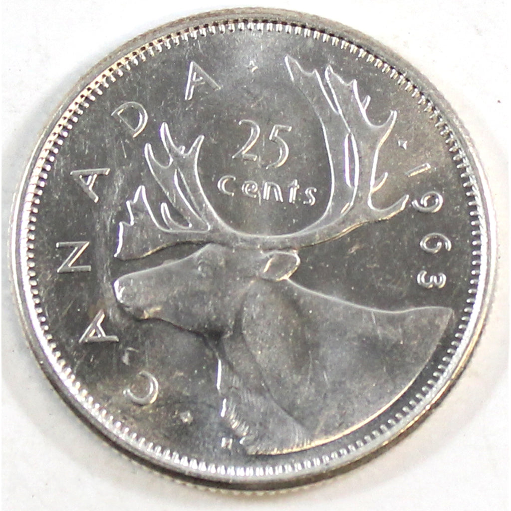 1963 Canada 25-cents UNC+ (MS-62)