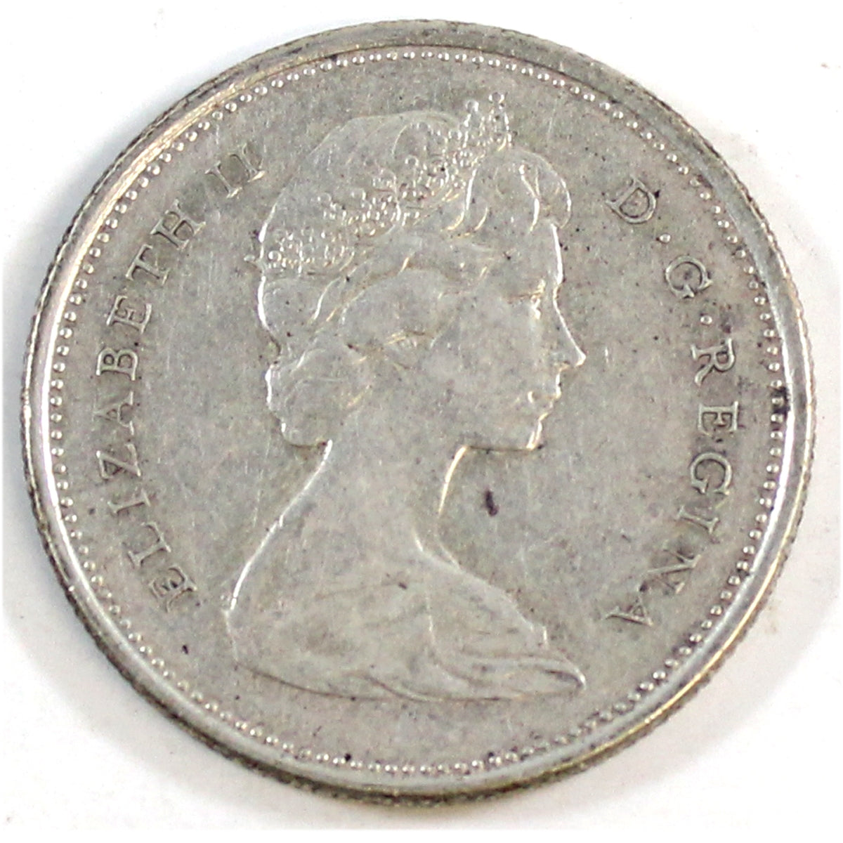 1965 Canada 25-cents Circulated